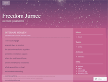 Tablet Screenshot of freedomjurnee.wordpress.com