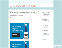 Tablet Screenshot of chismesconchispa.wordpress.com