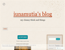 Tablet Screenshot of iunamutia.wordpress.com