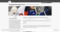 Desktop Screenshot of georgianbaysportsfan.wordpress.com