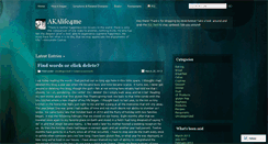 Desktop Screenshot of akalife4me.wordpress.com