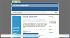 Desktop Screenshot of outsourcingmaneno.wordpress.com