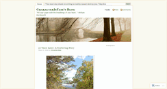 Desktop Screenshot of characterisfate.wordpress.com