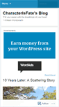 Mobile Screenshot of characterisfate.wordpress.com