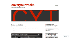 Desktop Screenshot of coveryourtracks.wordpress.com