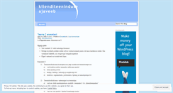 Desktop Screenshot of klienditeenindus.wordpress.com