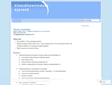 Tablet Screenshot of klienditeenindus.wordpress.com