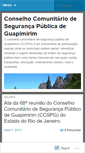 Mobile Screenshot of ccspguapimirim.wordpress.com