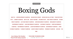 Desktop Screenshot of boxinggods.wordpress.com