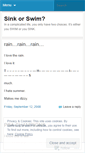 Mobile Screenshot of eitheryousinkorswim.wordpress.com