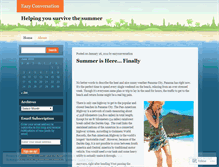 Tablet Screenshot of eazyconversation.wordpress.com