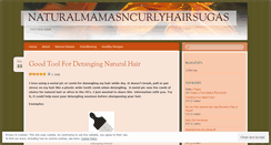 Desktop Screenshot of naturallymane.wordpress.com