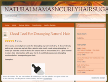 Tablet Screenshot of naturallymane.wordpress.com