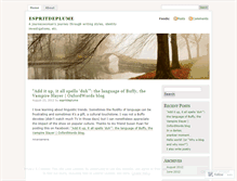 Tablet Screenshot of espritdeplume.wordpress.com