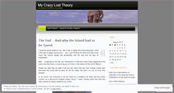 Desktop Screenshot of mycrazylosttheory.wordpress.com