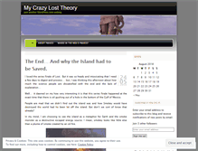 Tablet Screenshot of mycrazylosttheory.wordpress.com