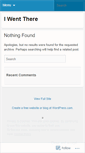 Mobile Screenshot of iwentthere.wordpress.com