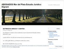 Tablet Screenshot of estudiodignani.wordpress.com