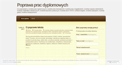 Desktop Screenshot of poprawa.wordpress.com