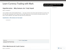 Tablet Screenshot of learncurrencytradingwithmark.wordpress.com