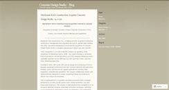 Desktop Screenshot of cdsconcrete.wordpress.com