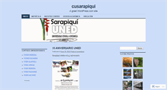 Desktop Screenshot of cusarapiqui.wordpress.com