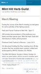 Mobile Screenshot of minthillherbguild.wordpress.com