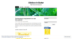 Desktop Screenshot of ibelieveinbutter.wordpress.com