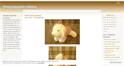 Desktop Screenshot of pamperedpuppets.wordpress.com