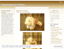 Tablet Screenshot of pamperedpuppets.wordpress.com