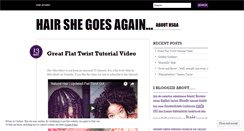 Desktop Screenshot of hairshegoesagain.wordpress.com