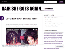 Tablet Screenshot of hairshegoesagain.wordpress.com