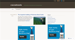 Desktop Screenshot of cracowtravels.wordpress.com