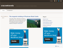 Tablet Screenshot of cracowtravels.wordpress.com