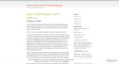 Desktop Screenshot of overanalysis.wordpress.com