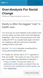 Mobile Screenshot of overanalysis.wordpress.com