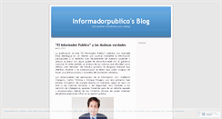 Desktop Screenshot of informadorpublico.wordpress.com