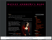 Tablet Screenshot of hayleyandrews.wordpress.com