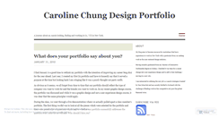 Desktop Screenshot of carolinechungportfolio.wordpress.com