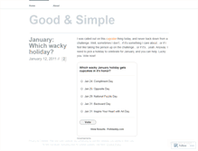 Tablet Screenshot of goodsimple.wordpress.com