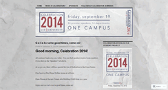 Desktop Screenshot of celebration2010.wordpress.com