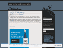 Tablet Screenshot of eggtartsandapplepie.wordpress.com