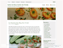 Tablet Screenshot of livetoeatlovetocook.wordpress.com