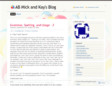 Tablet Screenshot of mickandkay.wordpress.com