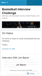 Mobile Screenshot of interviewbasketball.wordpress.com