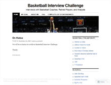 Tablet Screenshot of interviewbasketball.wordpress.com