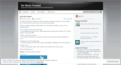 Desktop Screenshot of masterterminal.wordpress.com