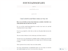 Tablet Screenshot of fountainsoflife.wordpress.com