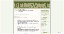 Desktop Screenshot of bellavitaeblog.wordpress.com