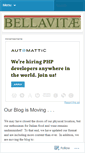 Mobile Screenshot of bellavitaeblog.wordpress.com